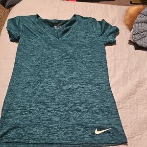 Nike Blue Heather V-Neck T-Shirt